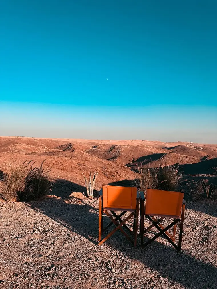Agafay Desert Sunset Tour from Marrakech with Camel Ride, Dinner & Show — photo