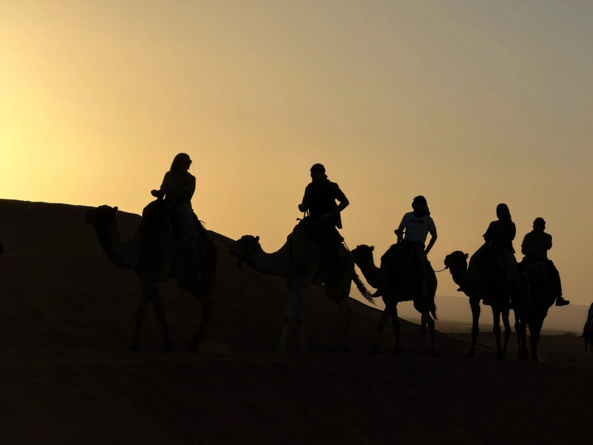 A family on a private Morocco desert tour at Erg Chebbi
