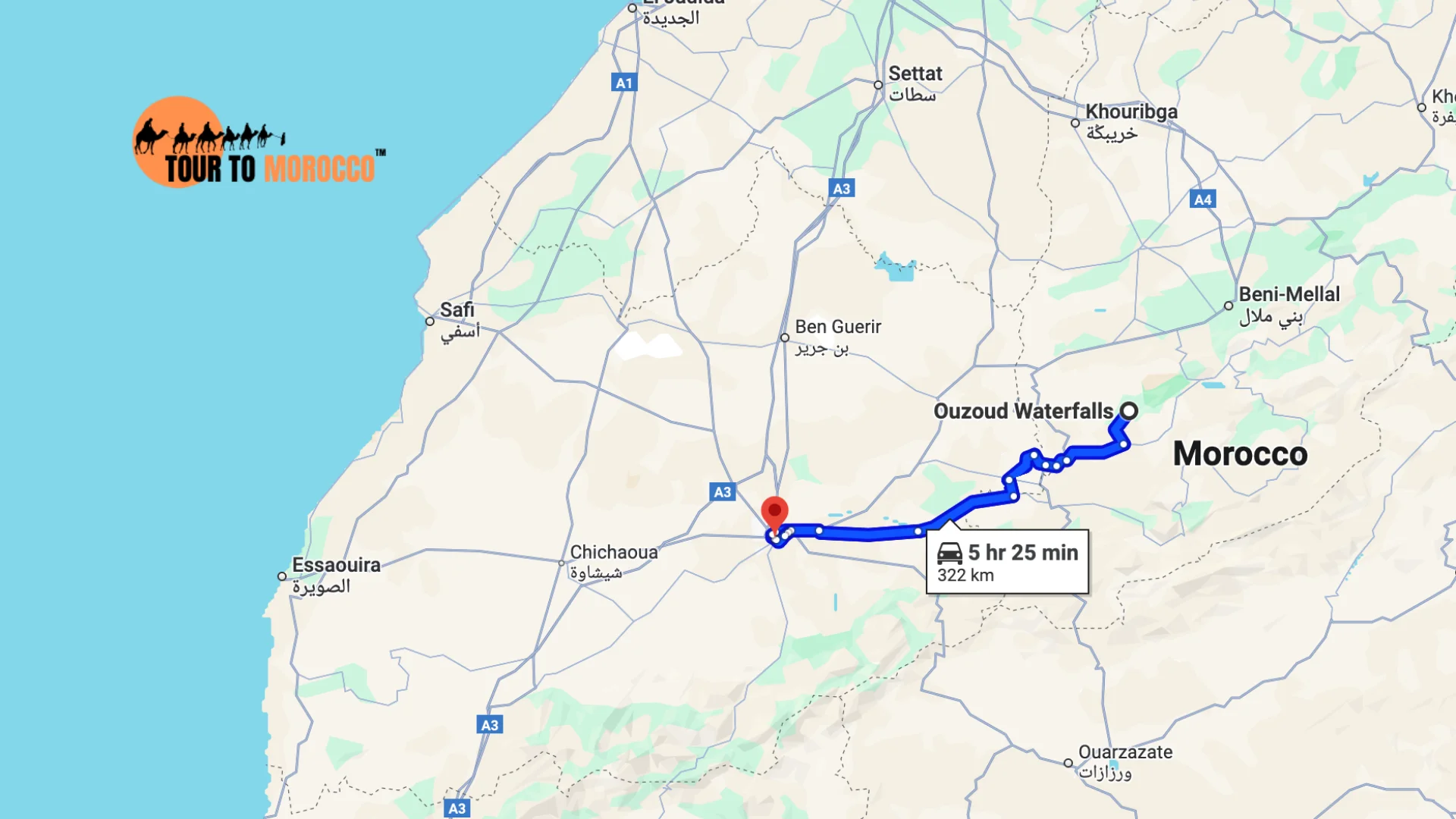 day trip to ouzoud waterfalls from marrakech