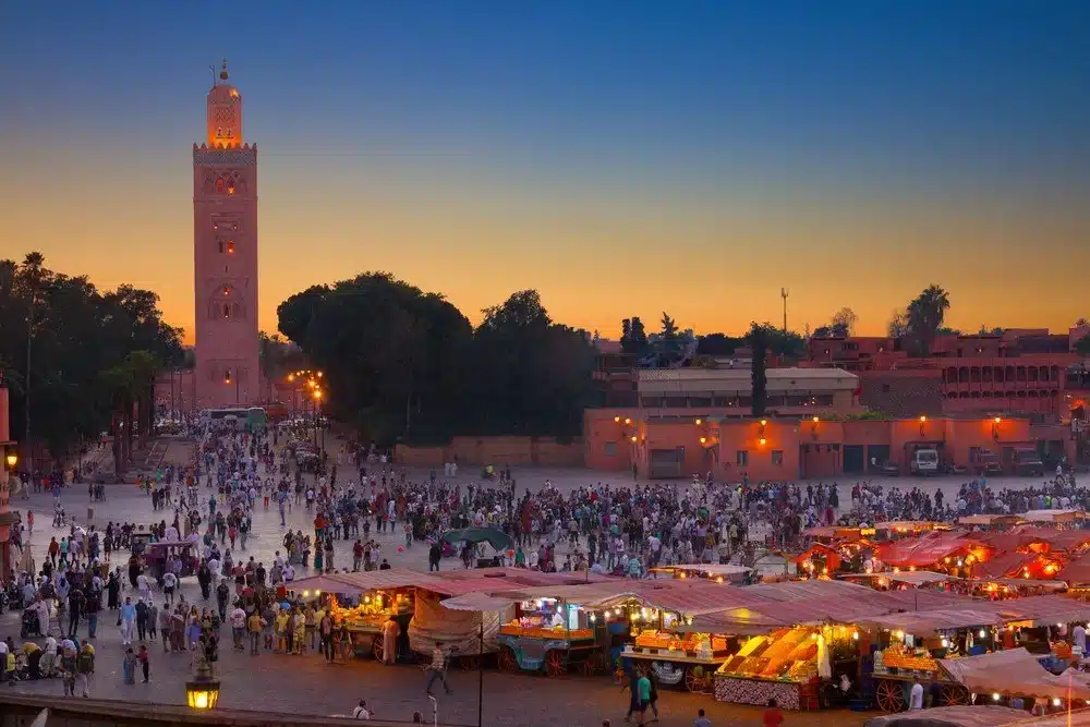 marrakech-medina-morocco Marrakech Medina and Jemaa el-Fnaa square in Morocco